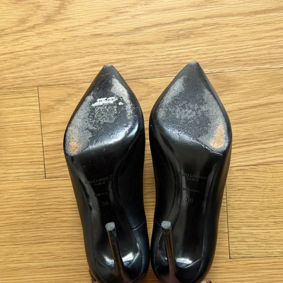 Saint Laurent Zoe Black Heels 6/36 - Picture 5 of 7